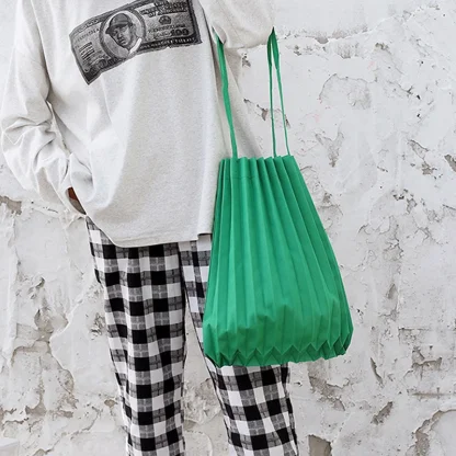 Simple Fold Canvas Beach Bag - Image 5