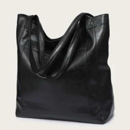 Soft Faux Leather Portable Totes Beach Bag - Image 5