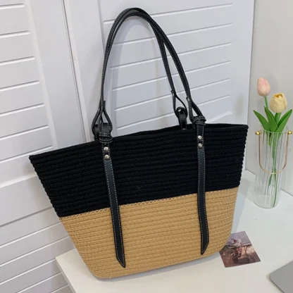 Cottage Basket Beach Tote Bag - Image 5