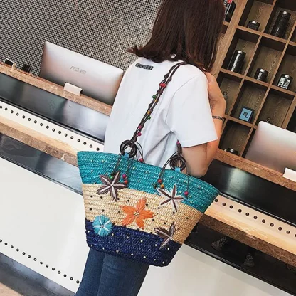 Beaded Starfish Beach Bag - Image 3