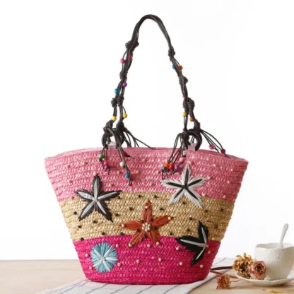 Beaded Starfish Beach Bag - Image 6