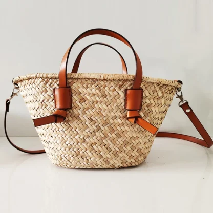 Coastal Style Wicker Beach Bag
