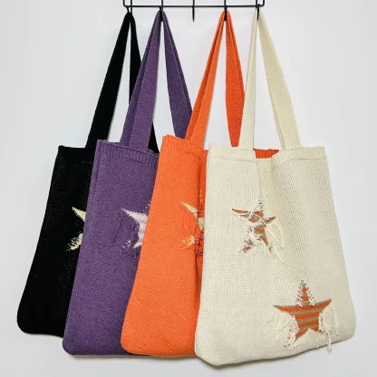 Coastal Comfort Knitted Beach Bag - Image 5