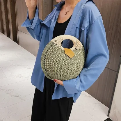 Charm Round Beach Handbag - Image 3