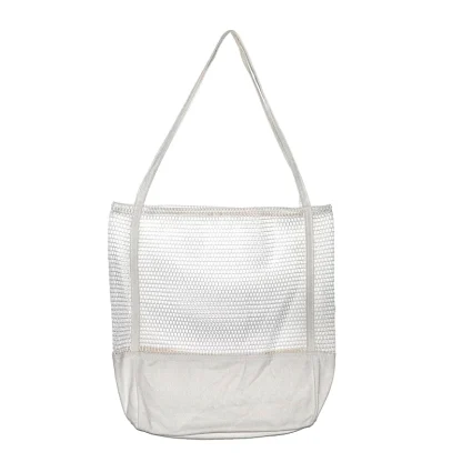 Mesh Shoulder Beach Bag - Image 2