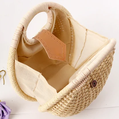 Charm Round Beach Handbag - Image 4