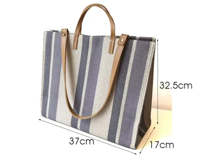 Sunny Striped Beach Bag - Image 7