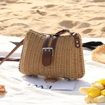 Chic Single-Shoulder Beach Bag - Image 3