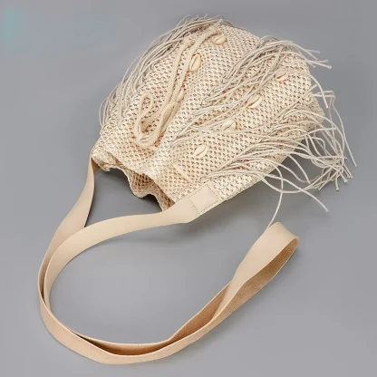 Chic Shell Tassel Beach Bag - Image 4
