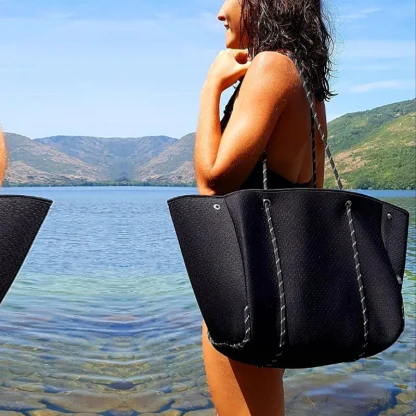 Punching Hole Tote Beach Bag