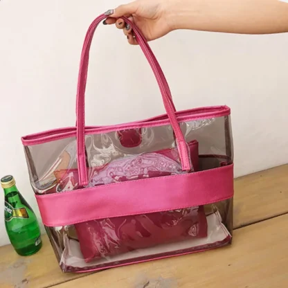 Transparent Single Beach Bag - Image 2