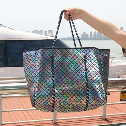 Spacious Shopping Beach Bag - Image 5