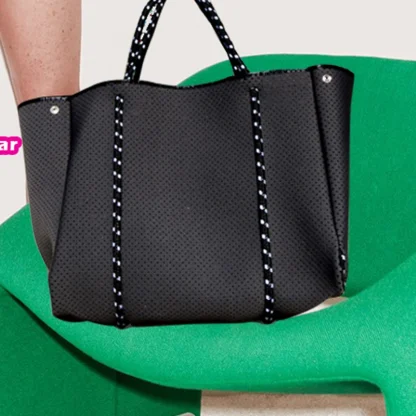 Punching Hole Tote Beach Bag - Image 4