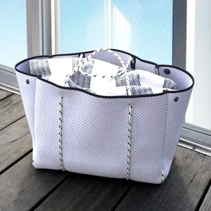 Punching Hole Tote Beach Bag - Image 2
