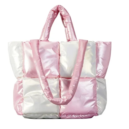 Checker-Filled Beach Handbag - Image 2