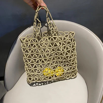 Simple Beaded Beach Bag - Image 5