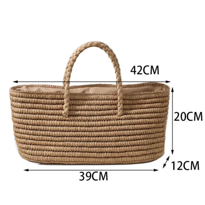 Coastal Basket Beach Bag - Image 7