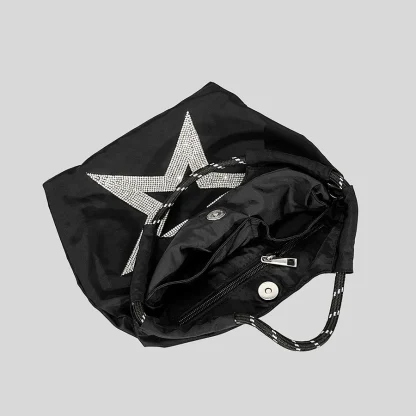 Printed Drawstring Beach Bag - Image 5