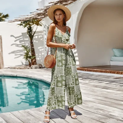 Retro Round Woven Beach Bag - Image 2