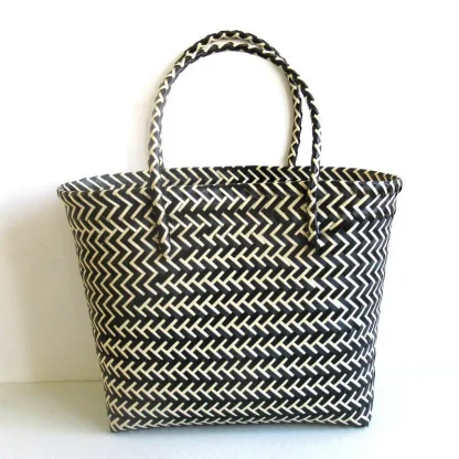 Color Contrast Beach Bag