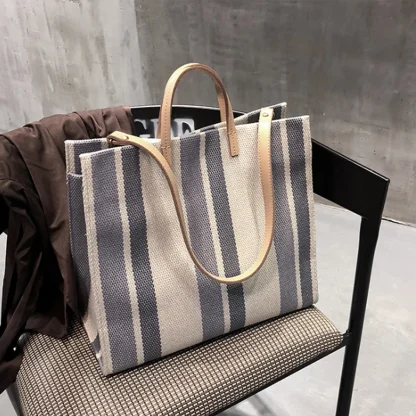 Sunny Striped Beach Bag - Image 3