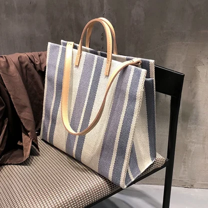 Sunny Striped Beach Bag - Image 4