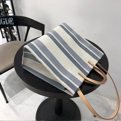 Sunny Striped Beach Bag - Image 5