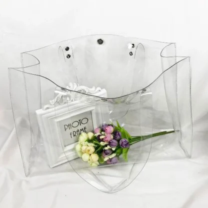 Clear Transparent Beach Bag - Image 5
