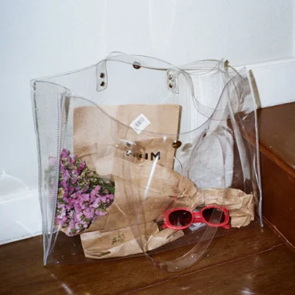 Clear Transparent Beach Bag - Image 2