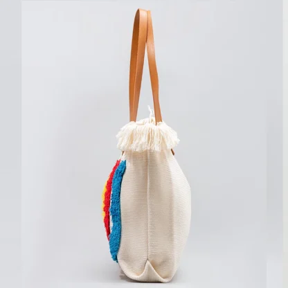 Simple Canvas Tote Shoulder Bag - Image 5