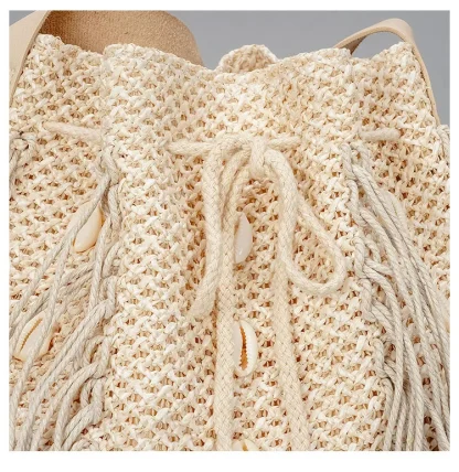 Chic Shell Tassel Beach Bag - Image 3