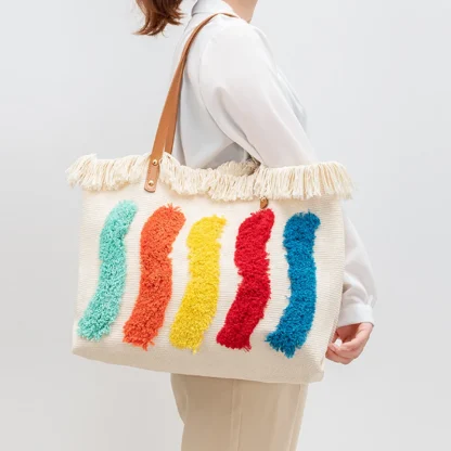 Simple Canvas Tote Shoulder Bag