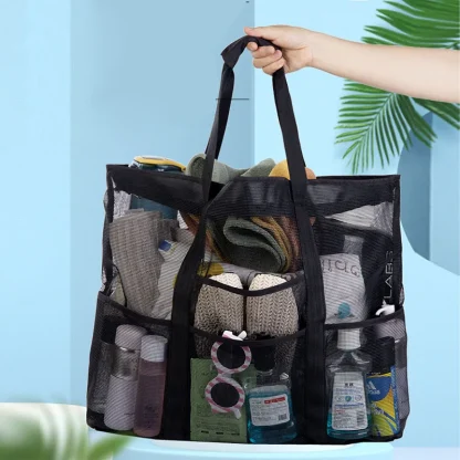 Mesh Transparent Beach Bag - Image 2