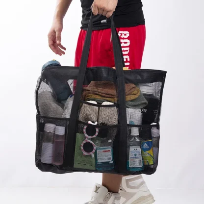 Mesh Transparent Beach Bag - Image 5