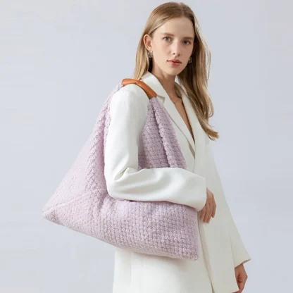 Plush Design Shoulder Beach Bag - Image 6
