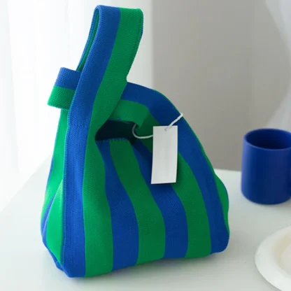 Chic Stripe Large Beach Bag - Image 3