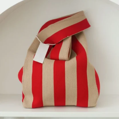 Chic Stripe Large Beach Bag - Image 6