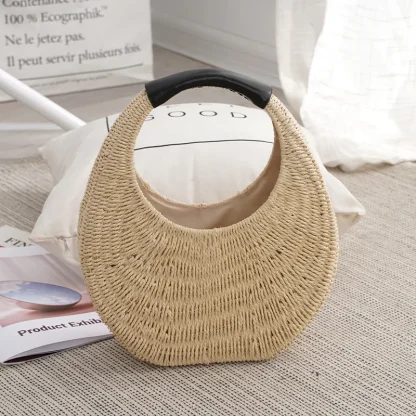 Half Moon Round Beach Bag - Image 6