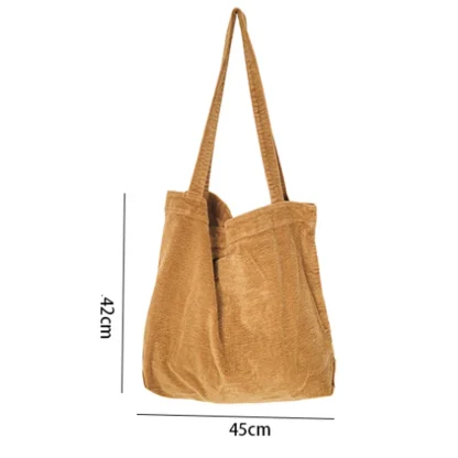 Simple Corduroy-Like Beach Bag - Image 5