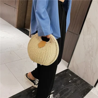 Charm Round Beach Handbag - Image 7