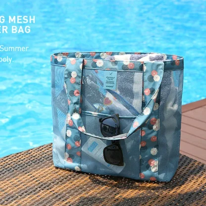 Mesh Portable Beach Bag - Image 3