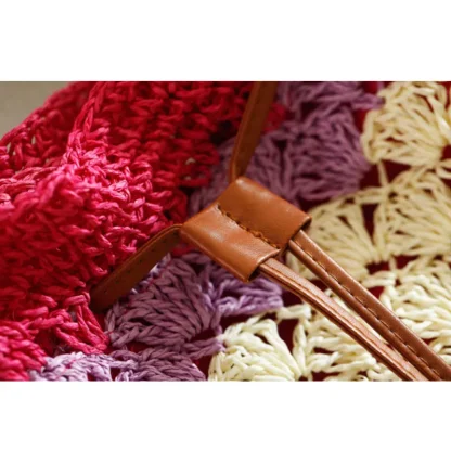 Casual Knitted Beach Bag - Image 3