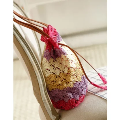 Casual Knitted Beach Bag - Image 4