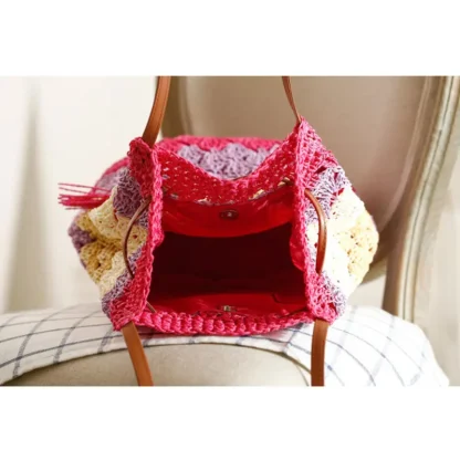 Casual Knitted Beach Bag - Image 2