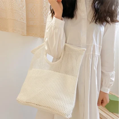 Fishnet Summer Beach Handbag - Image 4