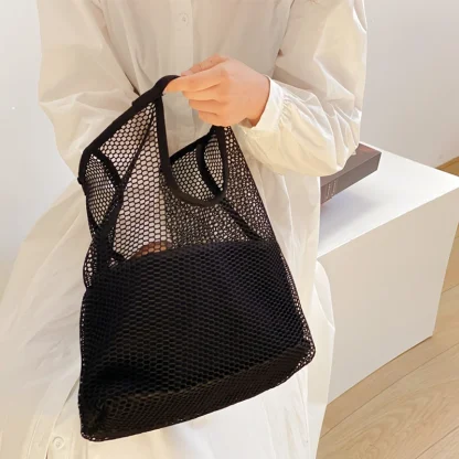 Fishnet Summer Beach Handbag - Image 5